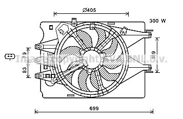 AVA QUALITY COOLING Ventilaator,mootorijahutus FT7600